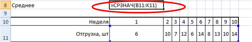 среднеквадратическое отклонение формула +в excel